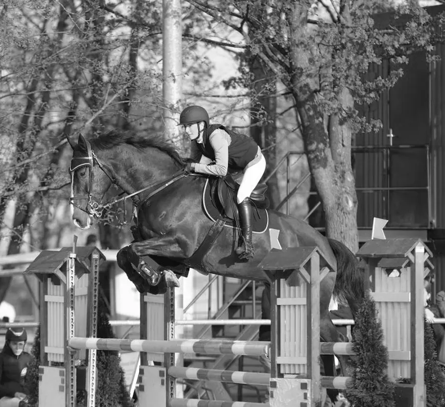 Anna Hilb Knorr beim Reiten